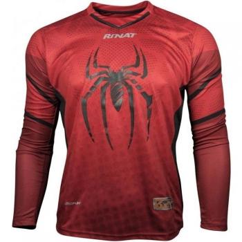 Rinat Symbiotik - Jersey de portero, Unisex, Rojo / Negro, talla YL