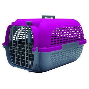 Transportín para perros Dogit Pet Voyageur, pequeño, fucsia/gris
