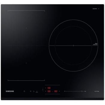 Samsung NZ63B5046GK/U2 Placa de Inducción, 3 Zonas de Cocción, Función Flex Zone, Conectividad Wi-Fi, Control Táctil, 60cm, Color Negro