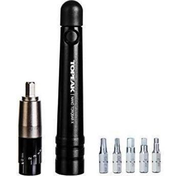 Topeak Nano Torqbar X Torque Wrench 2-6Nm with 5 Tool Bits