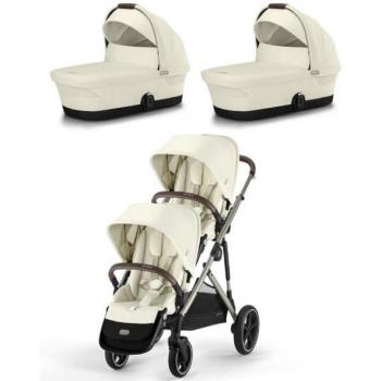 Silla de Paseo Cybex Gazelle S Seashell Beige Chasis Gris Topo TPE