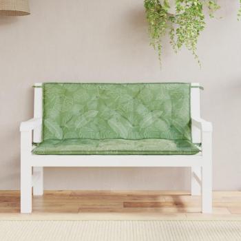 Cojines para banco de jardín 2 uds tela 120x50x7 cm Color Antracita, Gris, Crema y más Cojín Decorativo de Asiento Cojines de muebles de salón