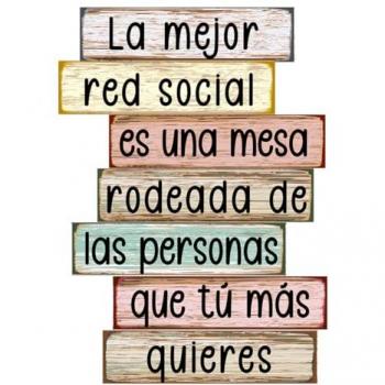 Adorno de Pared Red Social Placas de Metal Marrón 35x25x1cm - Signes Grimalt ORIGEN