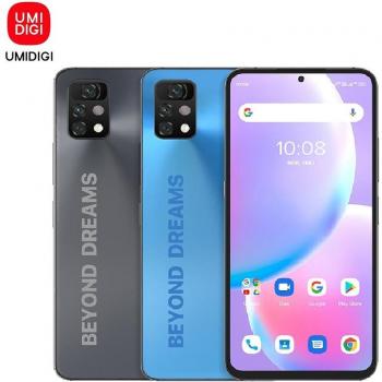 Smartphone UMIDIGI A11 Pro Max Android 11, Pantalla FHD de 6.8, 4GB RAM, 128GB Almacenamiento, Cámara Triple Sony de 48MP, Procesador Helio G80
