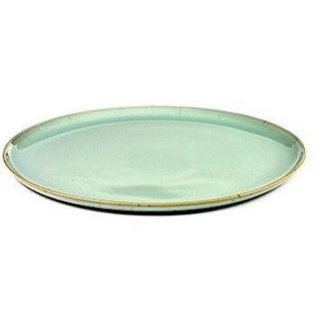 Plato llano de postre de serax de gres color azul claro o ahumado diametro de 26o de 13cm gres azul claro 26 cm diametro