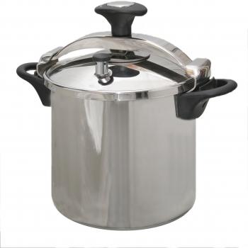 Olla a presión clásica de acero inoxidable Ø24cm 10L con cesta de cocción