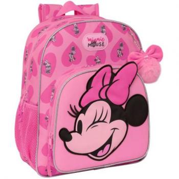 Mochila Junior Adaptable con Carro Minnie Mouse Loving 32x38x12cm