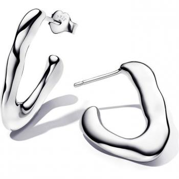 Pendientes de Aro Abierto en V de Plata para Dama - Pandora 293290C00