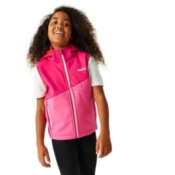 Regatta Kids Breathable Acidity II Softshell Gilet - Pink Potion Flamingo Pink, Size: 14 Years