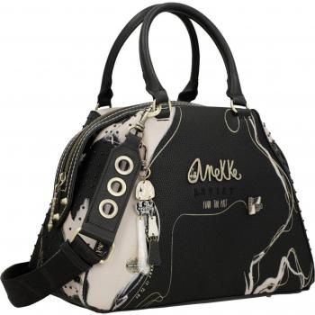 Bolso Anekke Negro con 2 Asas y Bandolera Nature Shodo