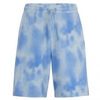 Hugo Boss Detra Men's Casual Sweat Shorts Open Blue Size L