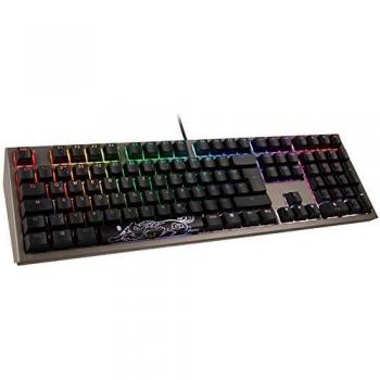 Teclado Gaming Ducky Shine 7 PBT MX Rojo LED RGB Gunmetal