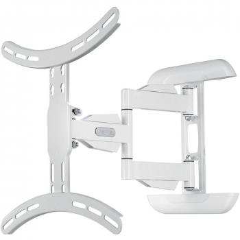 Soporte de pared para TV Hama Fullmotion, blanco, extensible, 32-65 (81-165 cm), hasta 35 kg, VESA hasta 400x400