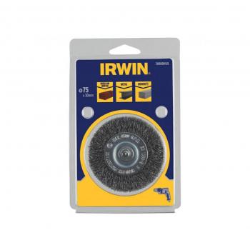 Irwin cepillo de disco con vástago 75mm x 10mm de acero para metal, concreto y mampostería