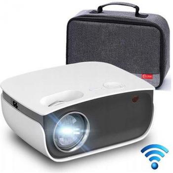 Proyector Portátil Flzen M2 LCD 4000 Lúmenes 10000:1 Contraste WXGA 1280x720 con Bolsa de Transporte