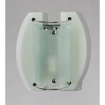 Aplique de pared Jiva E14 cromo pulido y vidrio esmerilado
