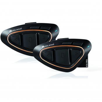 Midland BTX1 Pro Twin - Intercomunicador Moto, Color Negro