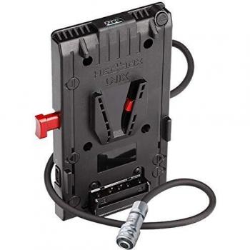 HEDBOX UNIX-BM V Mount Adapter Plate, for BMPCC 4K and 6K, 3x D-Tap & USB Out, Cable 2-Pin Connector