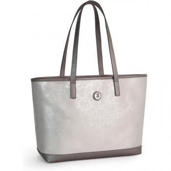 Tous - Bolso al hombro para mujer Plateado argento silver