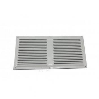 Montserrat 01722 Rejilla Ventilación Plana, Blanco, 20 x 20 cm, Set de 4 Piezas