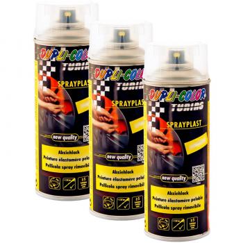 3 x Dupli de color DC Spray plast transparente brillante abziehlack Llantas piezas 400 ml
