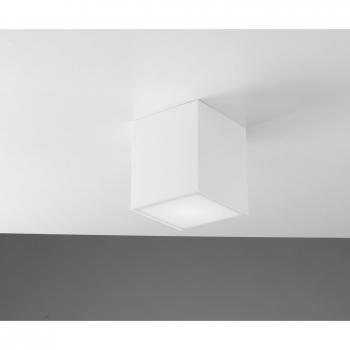 Downlight de Superficie Spot Living 1 Bombilla Difusor Yeso Acrílico Blanco 14x14x16cm