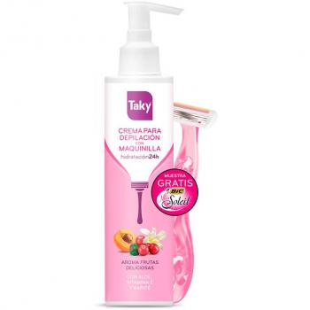 CREMA PARA DEPILACIÓN CON MAQUINILLA TAKY LOTE 2 pz 300ml