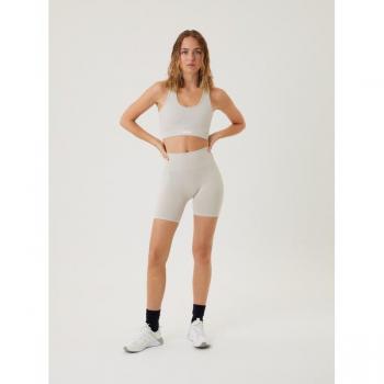 Sthlm Seamless Rib Shorts Beige, ML