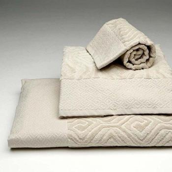 Burrito Blanco Juego de Toallas de Baño en Relieve 3 Piezas