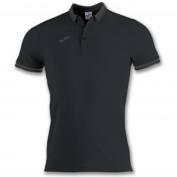 Joma Bali II Men's Short Sleeve Polo Shirt - Black - XL