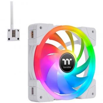 Thermaltake SWAFAN EX14 RGB PC Cooling Fan TT Premium Edition Pack de 3 Ventiladores 140 mm Blanco