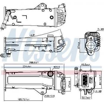 Enfriador de gases de escape NISSENS 989284