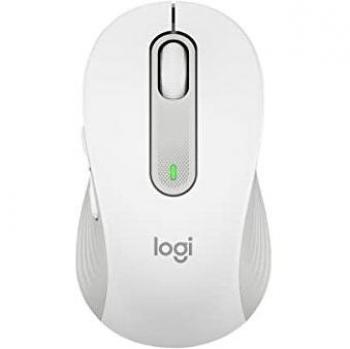 Logitech M650 Signature Wireless Mouse for Left-Handed, Off White (910-006240)