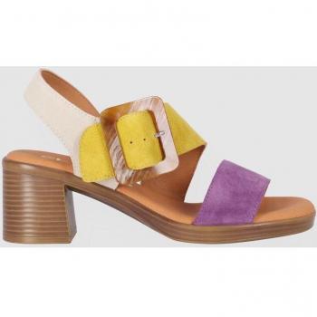 Sandalias de Piel New Gotica 04 lila -Altura tacón
