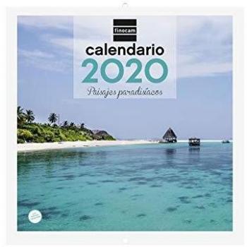 Finocam Imágenes 30x30 Paisajes Paradisíacos, Calendario de Pared 2020 Español