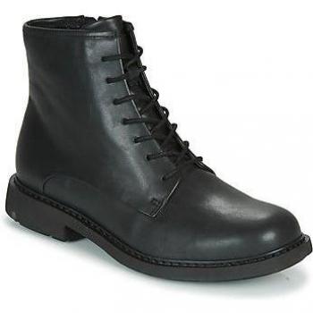 Camper Neuman K400245 Botines de Piel para Mujer en Negro con Cordones