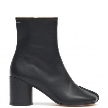 Mm6 Maison Margiela Women's Leather Ankle Boots in Black | Size 39 | S59WU0249P5000T8013
