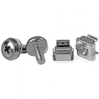 StarTech.com Paquete de 50 Tornillos y Tuercas Enjauladas Cage Nuts M5 para Rack Armario Servidores - Accesorio de rack