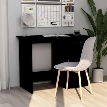 vidaXL Black Desk 100x50x76 cm Engineered Wood