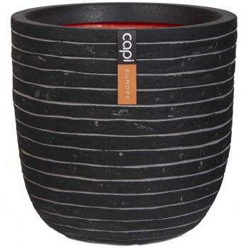Macetero Ovalado Nature Row 43 x 41 cm Gris Antracita