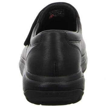 Joya Edward Men's Comfortable Wide Slip-On Shoes - Premium Full Grain Leather, Black