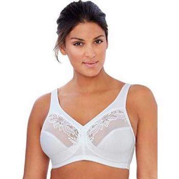 Glamorise Full-Figure Wireless Minimizer Bra - White, Size 42-DD