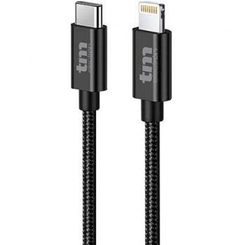 Cable USB-C a Lightning 3.0A Nylon 1,5 m TM Electron