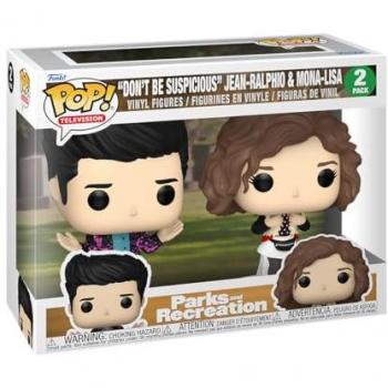 Funko Pop! 2-Pack Don't Be Suspicious Jean-Ralphio and Mona-Lisa - Parks and Recreation Collectible Vinyl Figures