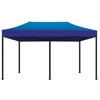 Carpa Plegable Impermeable 3x6 mt Color Azul para Ferias y Mercados