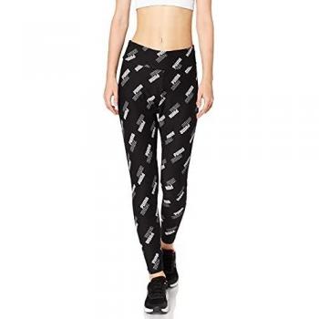 Mallas Altas de Cintura con Estampado Puma Power para Mujeres - Negro, Blanco