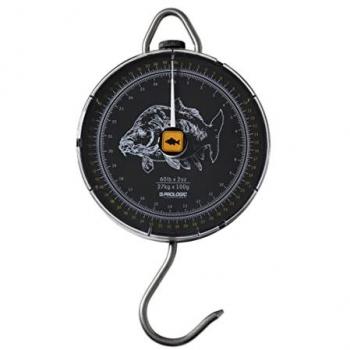 Prologic Báscula Analógica Specimen 27kg - Balanza de pesca con capacidad de 27 kg (60 lb), diseño analógico, ideal para pescar especies grandes, fácil de leer y transportar