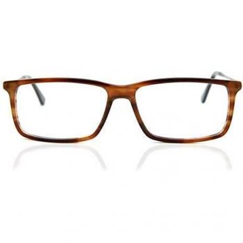 Rectángulo Montura Completa Plástico Naranja Gafas Recetadas para Hombre - Gafas Anti-Azules - SmartBuy Collection