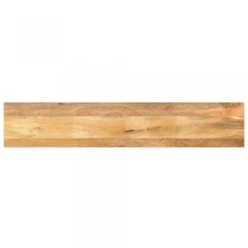 Tablero de mesa rectangular de madera maciza de mango 140x40x2,5 cm