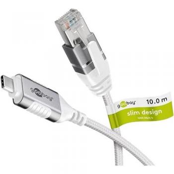 Cable Ethernet USB-C 3.1 a RJ45 Gigabit, Slim, 10 metros
